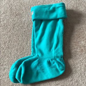 Teal tall hunter boot liners US 5-7